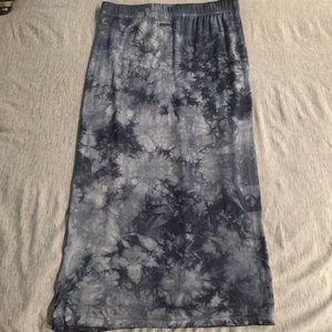 Blue/gray tie dye skirt